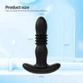 Compact silicone vibrator displayed from angled top view