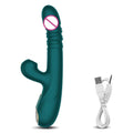 Thrusting pushing vibrator displayed with complete product silhouette