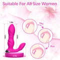Seductiva vibrating butt plug with power button and LED indicator