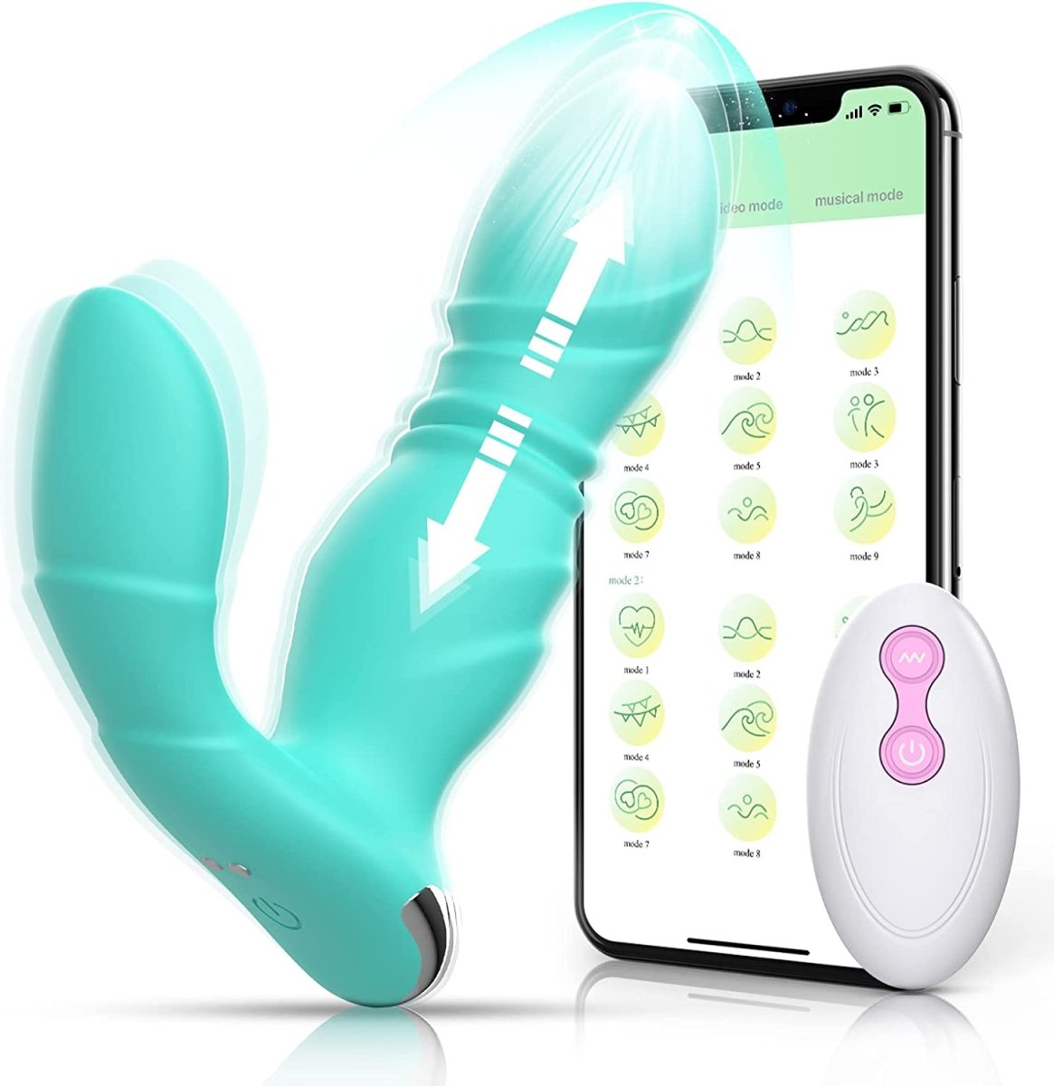 Super quiet vibrating butt plug with ergonomic design for men and women