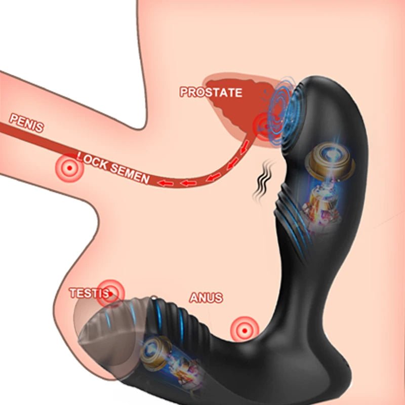 Tikken anal plug displayed upright with wireless control compatibility