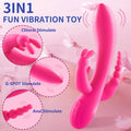 Triple Stimulation Rabbit Vibrator - Seductiva