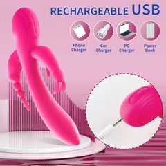 Triple Stimulation Rabbit Vibrator - Seductiva