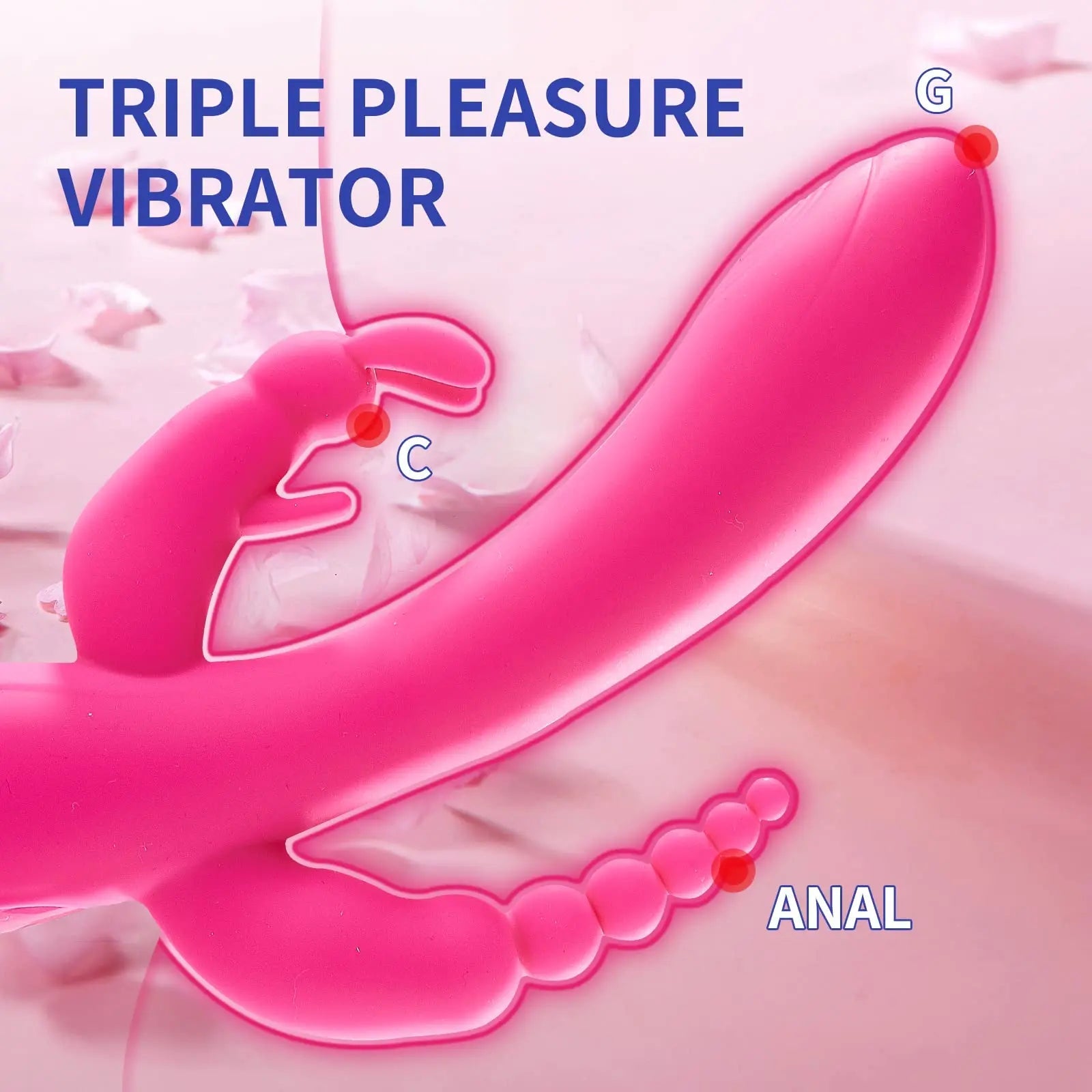 Triple Stimulation Rabbit Vibrator - Seductiva