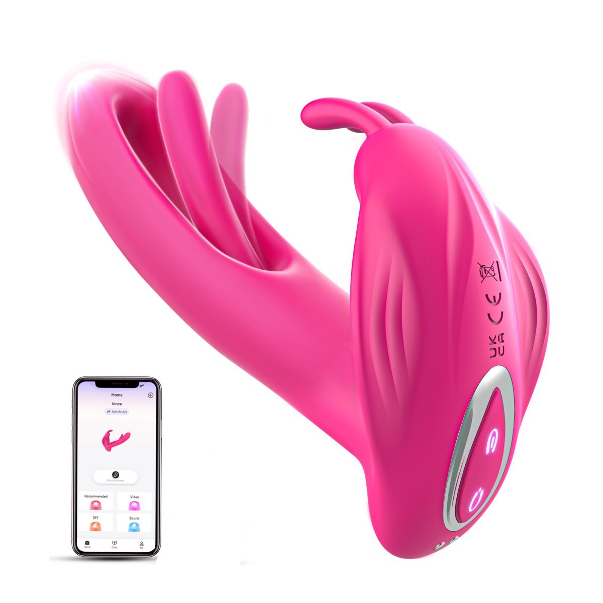 Packaging of Wearable G-Spot and Clitoral Stimulator from Seductiva