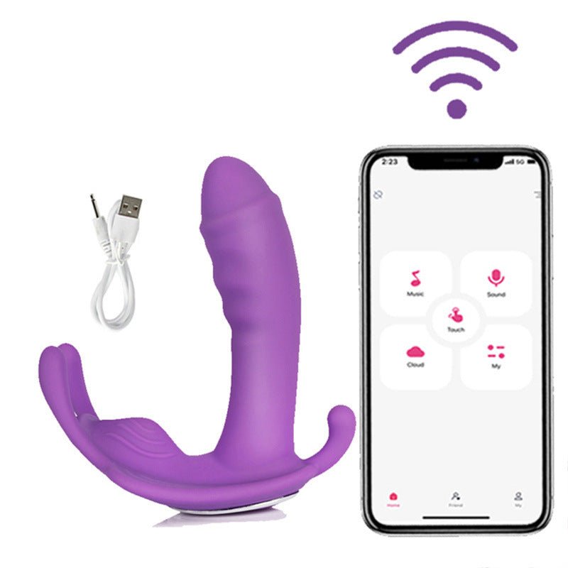 Base view of prostate massager with charging port