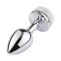 Wireless Remote Control Metal Luminous Anal Plug Prostate Massage Butt Plug with LED Anal Tail Sex Toy Adult Products for Women - Seductiva