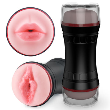 Double-Ended Masturbator | Dual-Texture Male Stroker for Varied Sensations Seductiva Double-Ended Masturbator | Dual-Texture Male Stroker for Varied Sensations Seductiva